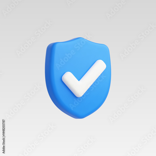3d Realistic security protection vector illustration