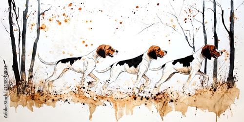 photo of english foxhound 