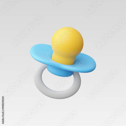 3d Realistic Baby pacifier vector Illustration