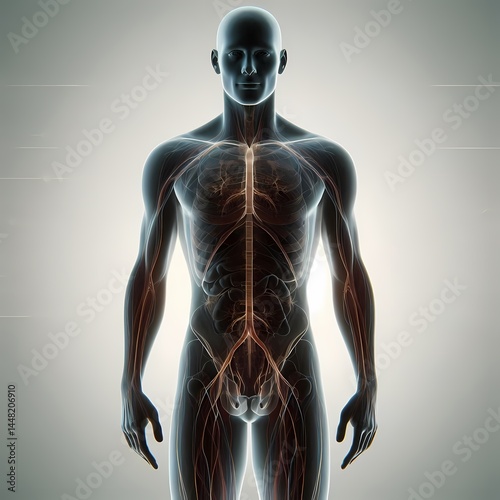 3d rendered illustration of a human body