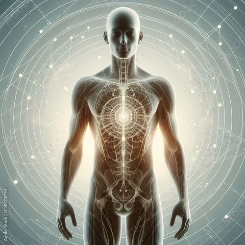 3d rendered illustration of a human figure