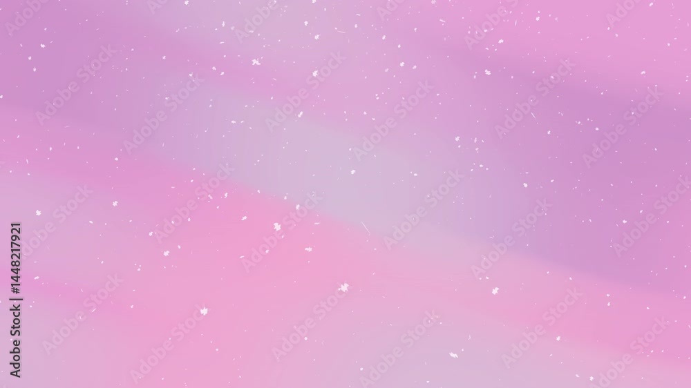 Snow falling on a pink and purple gradient, ideal for winterthemed designs like greeting cards, backgrounds, or seasonal social media posts.