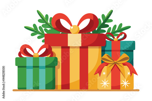 vector illustration of a gift box