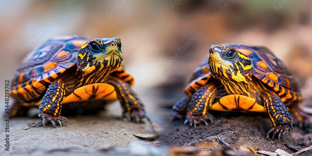 Obraz premium photo of ornate box turtle 
