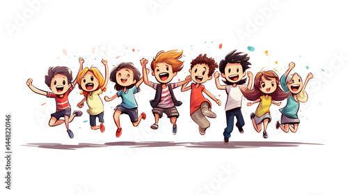 Wallpaper Mural Group of Friends Enjoying and Having Fun Together in a Candid Image Torontodigital.ca