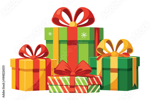 gift boxes vector illustration