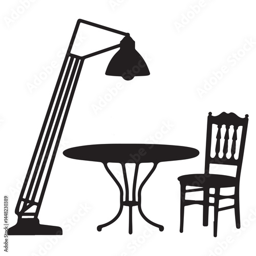 table with chairs and table