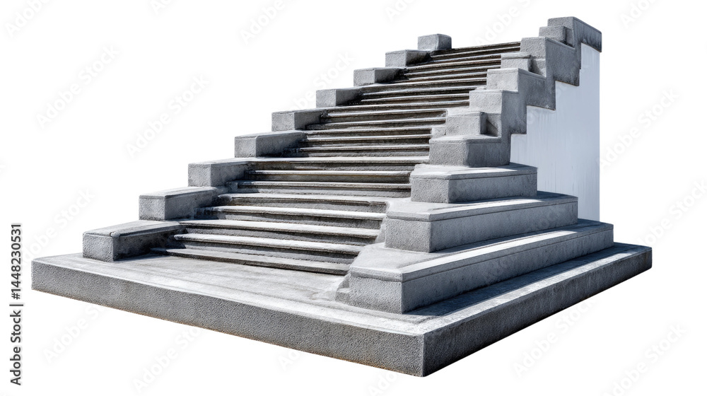 Steps to Success: A modern, minimalist architectural staircase, rising with clean lines and a sense of upward progression, symbolizing ambition and the journey towards goals. Steps to Success: A modern, minimalist architectural staircase, rising with clean lines and a sense of upward progression, symbolizing ambition and the journey towards goals.