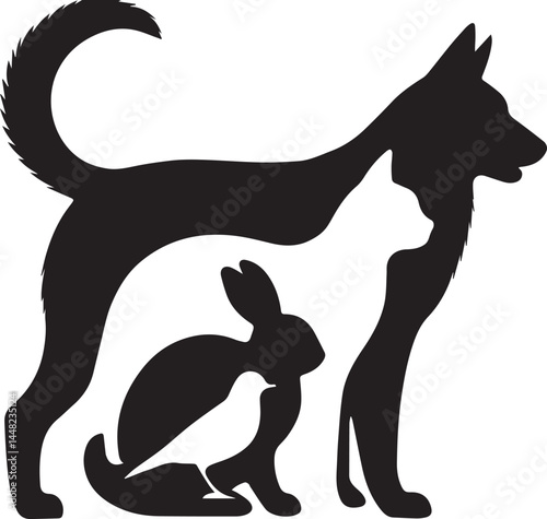 animals silhouette Vector | Minimalist & Trendy animals Silhouette Design | Unique & Stylish animals Artwork for Vector design