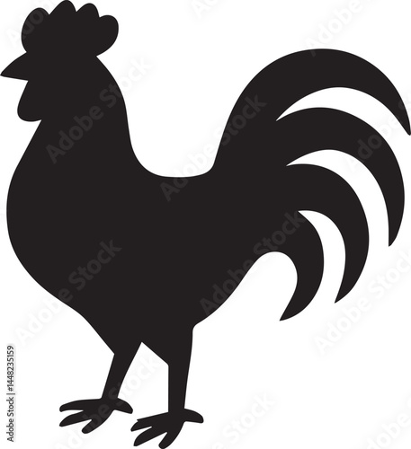 chicken silhouette Vector | Minimalist & Trendy chicken Silhouette Design | Unique & Stylish chicken Artwork for Vector design