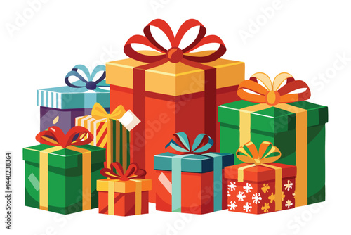 gift boxes vector illustration