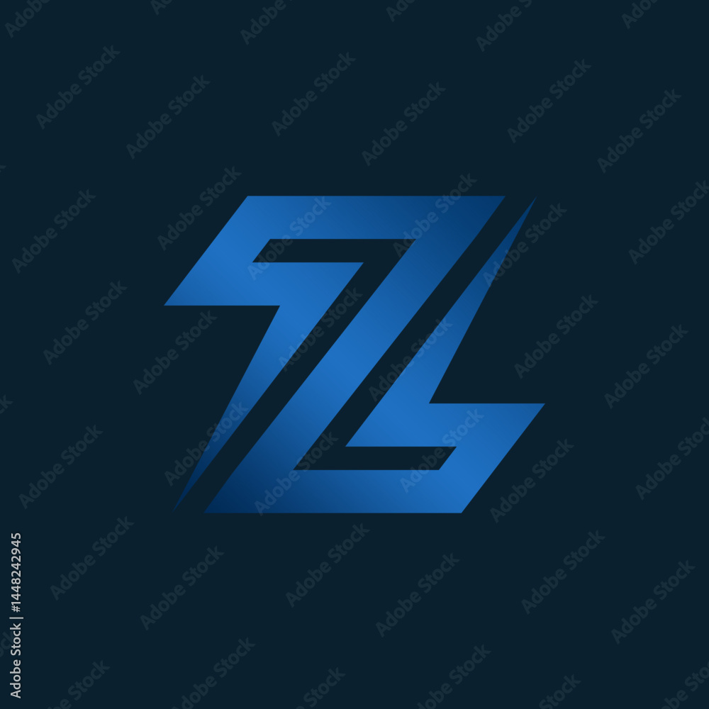 Creative Tech Symbol with Stylized Z and Dynamic Design Creative Tech Symbol with Stylized Z and Dynamic Design