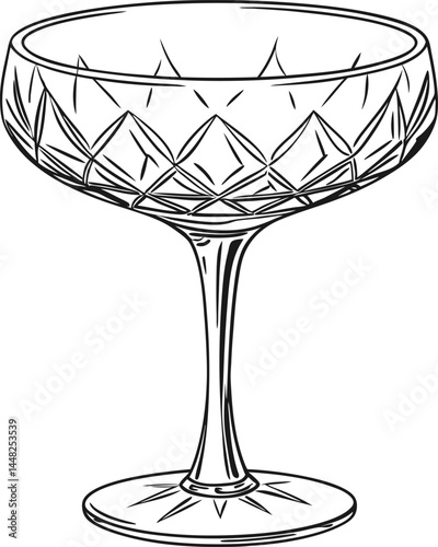 wine glass on a white