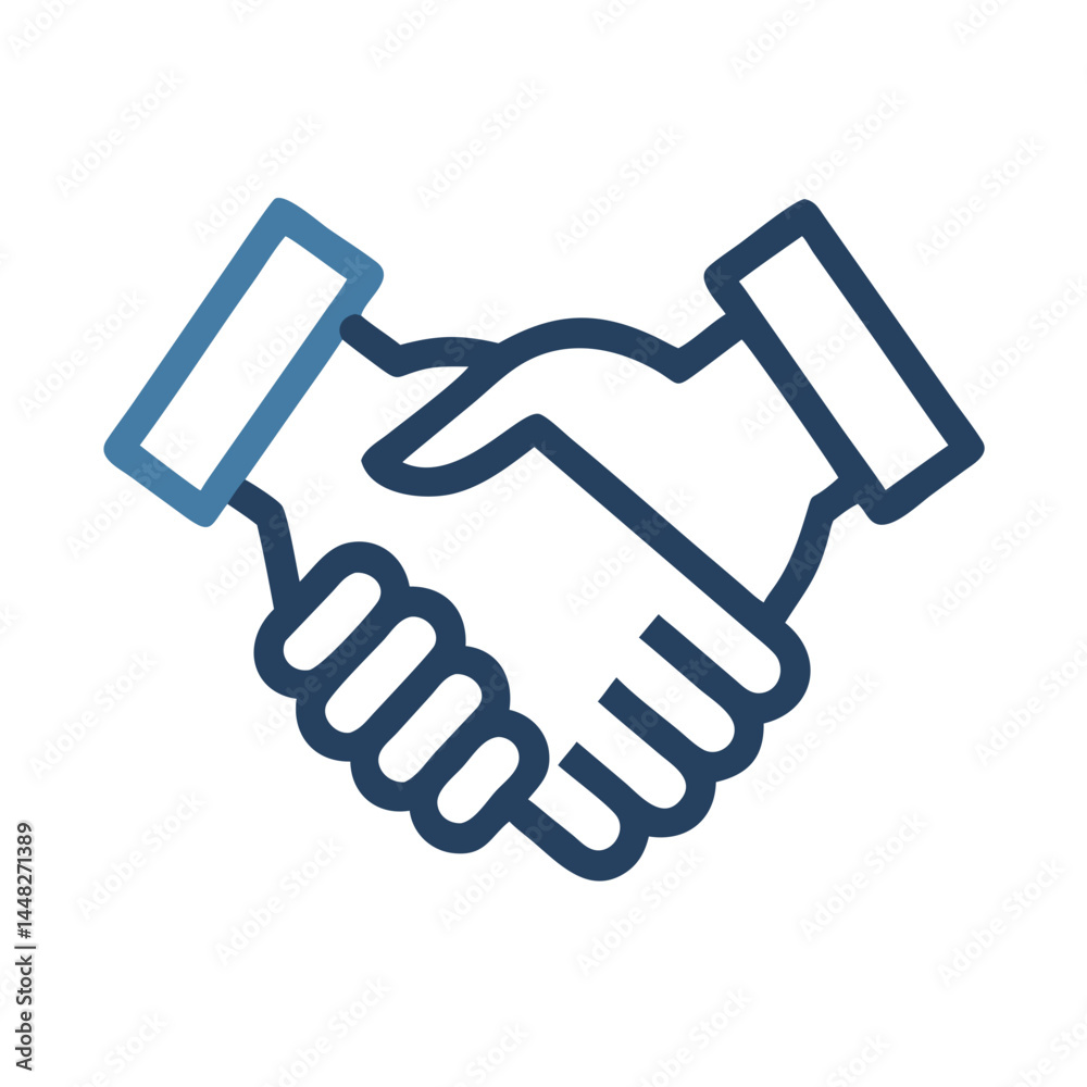 Handshake Icon Representing Business Agreement and Professional Partnership Handshake Icon Representing Business Agreement and Professional Partnership