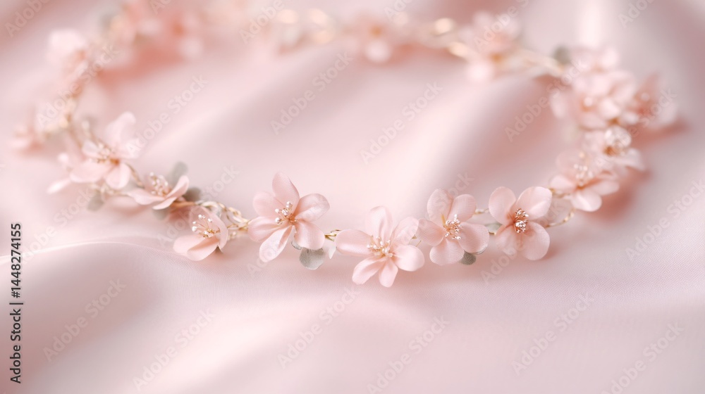 Elegant pearl necklace, soft pink backdrop, delicate design highlights luxury and sophistication, perfect for jewelry promotions. Elegant pearl necklace, soft pink backdrop, delicate design highlights luxury and sophistication, perfect for jewelry promotions.