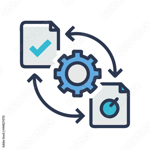 SOP Icon Representing Standard Operating Procedure and Business Workflow