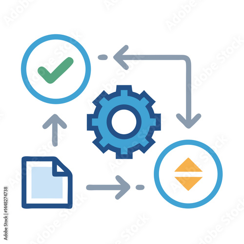 SOP Icon Representing Standard Operating Procedure and Business Workflow