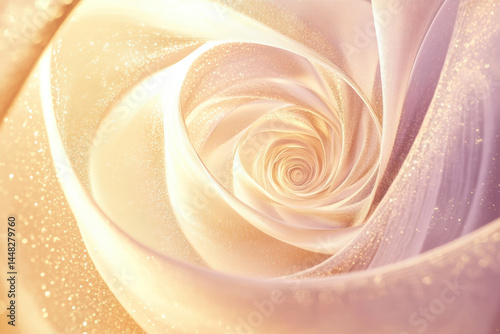 Swirling Layers of Energy Waves Creating a Mesmerizing Abstract Pattern