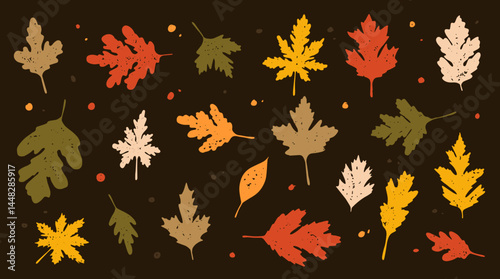 	
Dry Autumn Leaves Clip Art for Fall Background, maple leaf, autumn trees, falling leaves, flower vector, autumn border leaves icon, or leaf logo in vector	