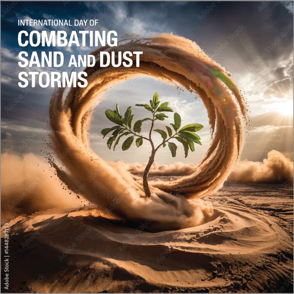 Highlight global action against sand and dust storms, protecting health and environment together.