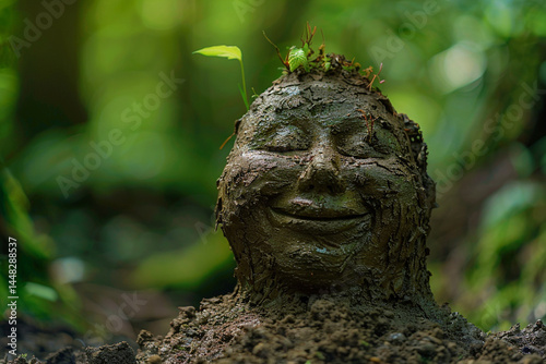 Adorable  raw beauty of untouched nature, symbolized by mud, has adorable  ability to create the profound bond with adorable  primal essence of adorable  earth, resonating with individuals of all gene