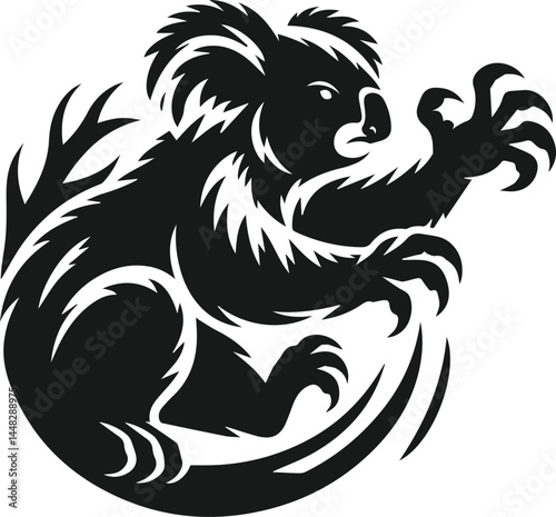 Wallpaper Mural Silhouette of a koala vector Torontodigital.ca