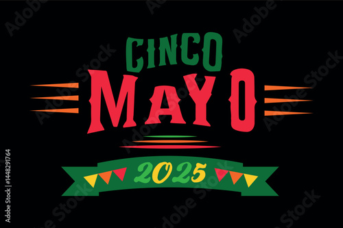 cinco de mayo typography font typescript vector tshirt design illustrations