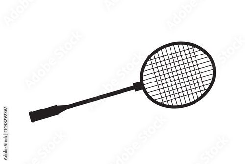 badminton shuttlecock isolated icon on white background.