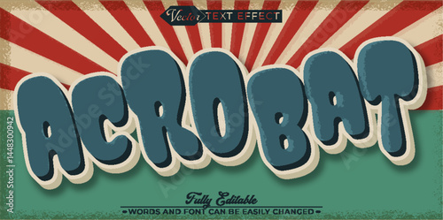 Acrobat Vector Editable Text Effect Template
