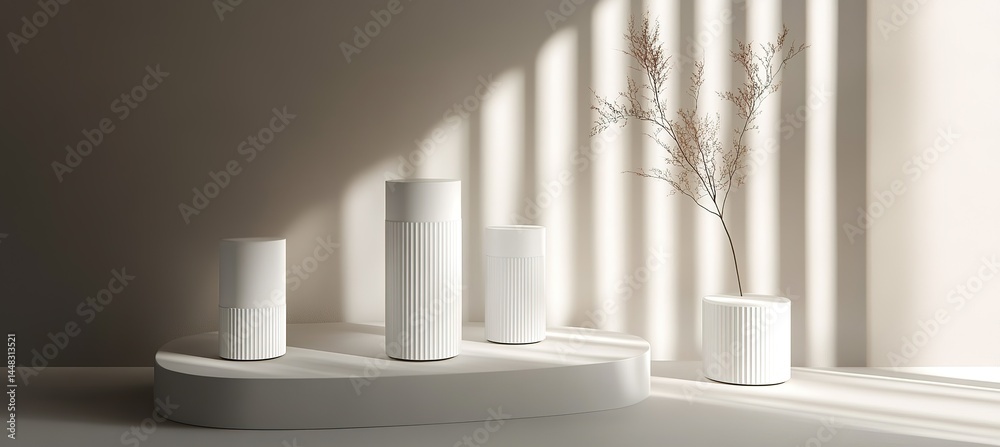 Minimalist Product Display Under Natural Light Minimalist Product Display Under Natural Light