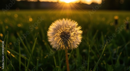 dandelions in the meadow
