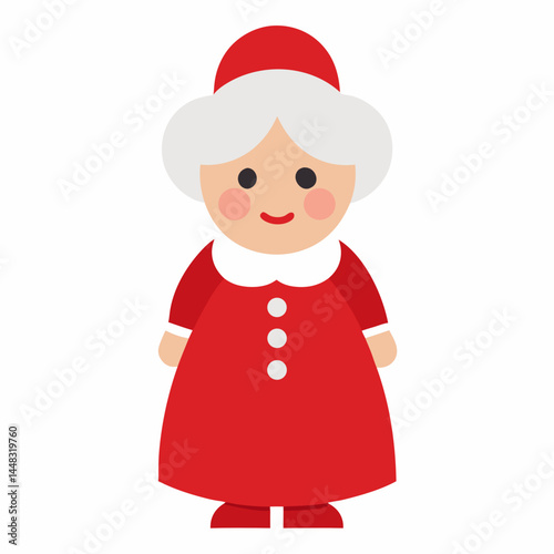 little girl in santa claus hat