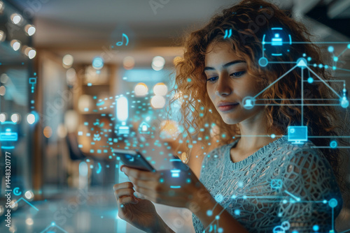 innovative concept of Internet of Things IoT and mobility has revolutionized way we connect and interact with world, enhancing convenience, efficiency, and productivity in our daily lives    