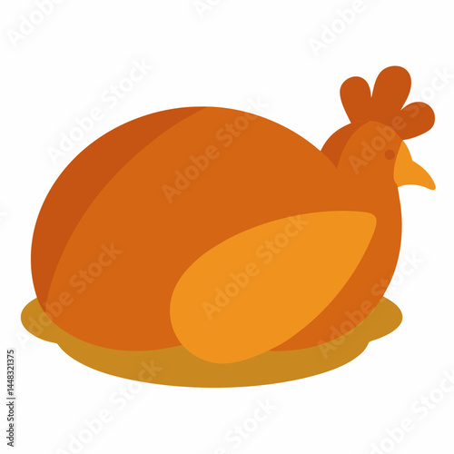 vector illustration of a chicken