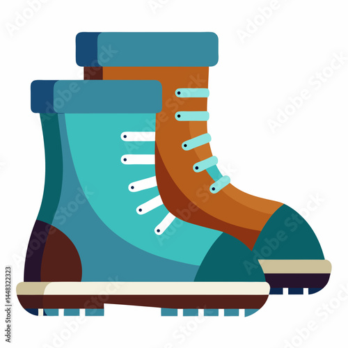 ice skates on white background