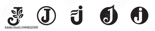 letter J logo vector