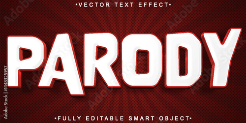 Parody Vector Fully Editable Smart Object Text Effect