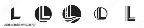 letter L logo vector
