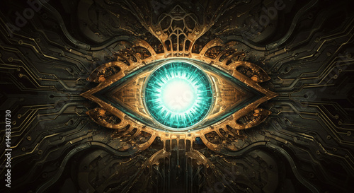 Steampunk Mechanical Eye with Artificial Intelligence Vision