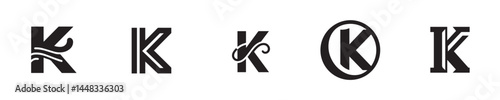letter K logo vector