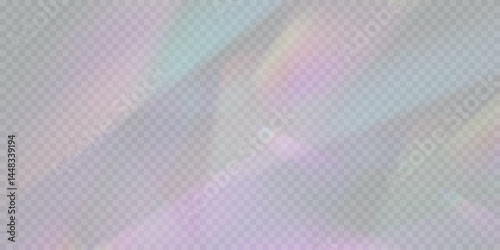 A cluster of colors, bright rays of the spectrum. Glare on a lens, glass, jewelry, or gemstone. The superimposition of the rainbow effect, the refraction of light by a crystal prism. Realistic diamond