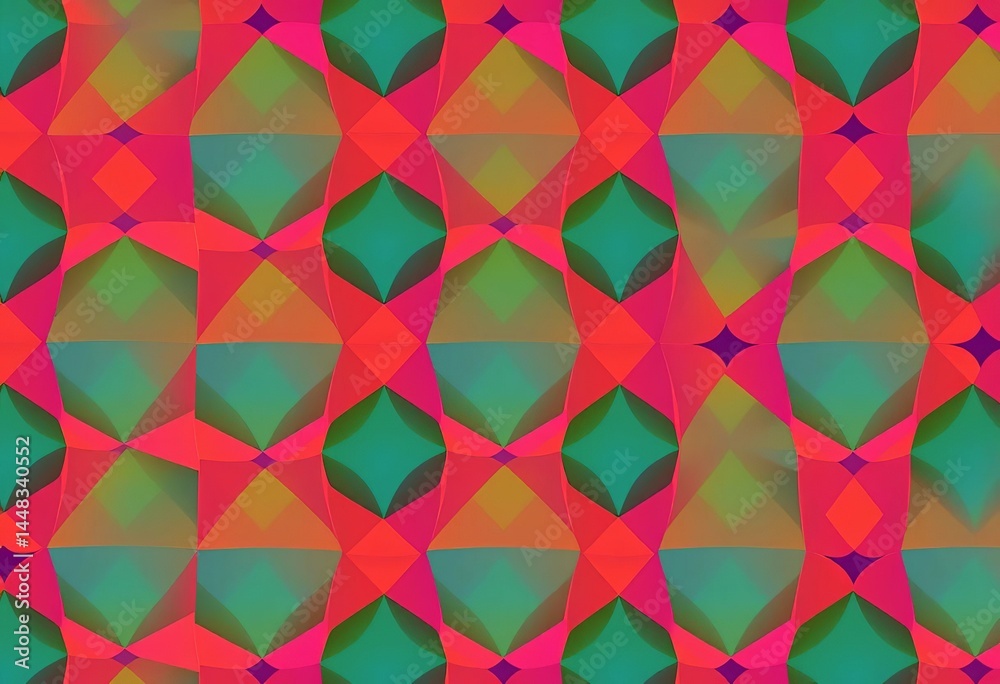 Abstract geometric seamless pattern with repeating shapes creating a textured background , triangles, illustration Abstract geometric seamless pattern with repeating shapes creating a textured background , triangles, illustration