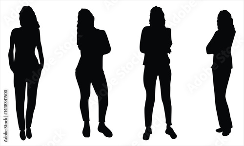 silhouettes of women