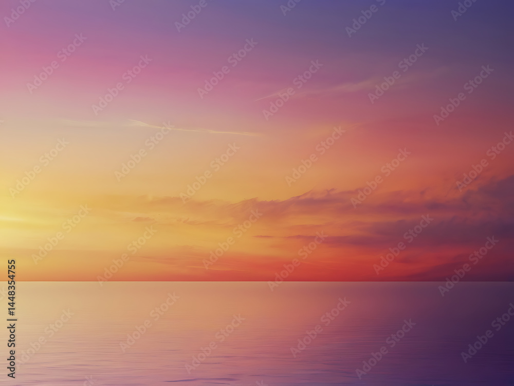 Fototapeta premium Gradient Background with Soft Pink, Purple, Orange, and Yellow Blend | AI Design