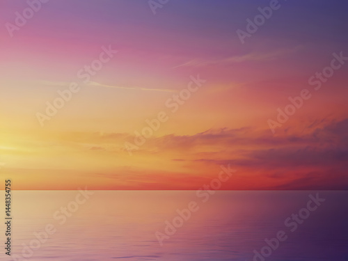 Gradient Background with Soft Pink, Purple, Orange, and Yellow Blend | AI Design photo