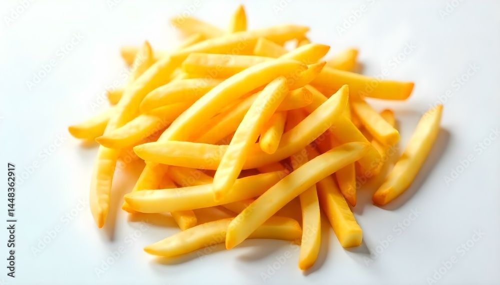 french fries isolated on white background french fries isolated on white background