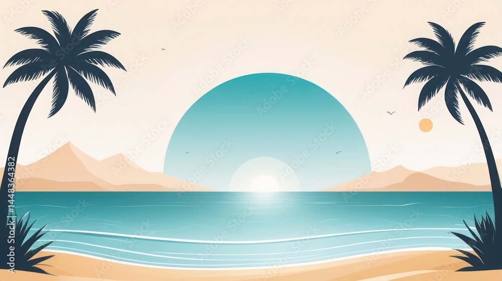 Vector of colourful summer background social media stories design Vector of colourful summer background social media stories design
