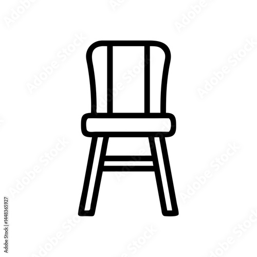 Iconic chair design outline Icon 