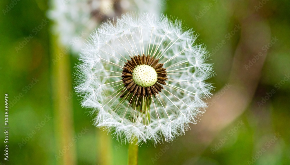 Fototapeta premium Delicate Structure of a Dandelion Puff