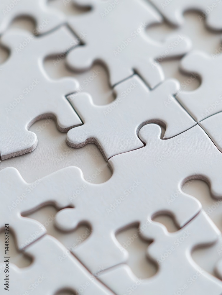 A jigsaw puzzle with pieces missing. Concept of challenge and accomplishment as one tries to put the pieces together A jigsaw puzzle with pieces missing. Concept of challenge and accomplishment as one tries to put the pieces together